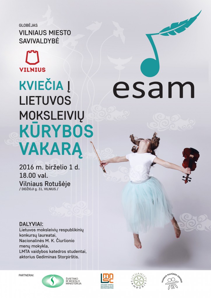 MOKSLEIVIŲ KŪRYBOS VAKARAS ESAM