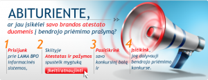 lamabpo dokumentų priėmimas į aukštąsias mokyklas